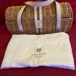 Vintage Kate Spade Woven Wicker Handbag